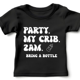 Party an meinem Schreibtisch um 2 Uhr | Niedlich F Baby T-shirt