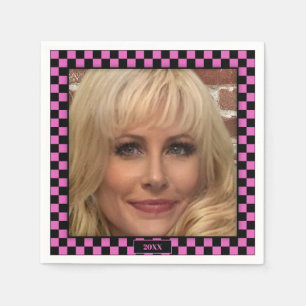 Party an! Pink Serviette