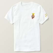 Party Ananas Pflaster bestickter T - Shirt