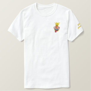 Party Ananas Pflaster bestickter T - Shirt