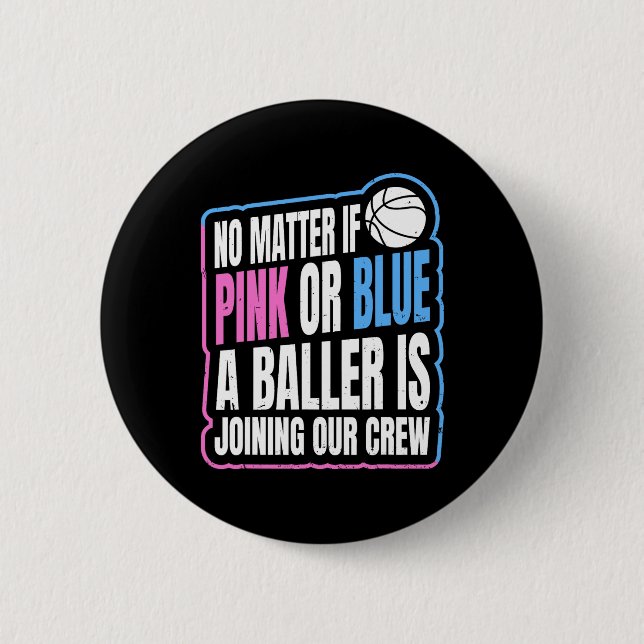 Party-Angebot für einen Basketball-Spieler Button (Vorderseite)
