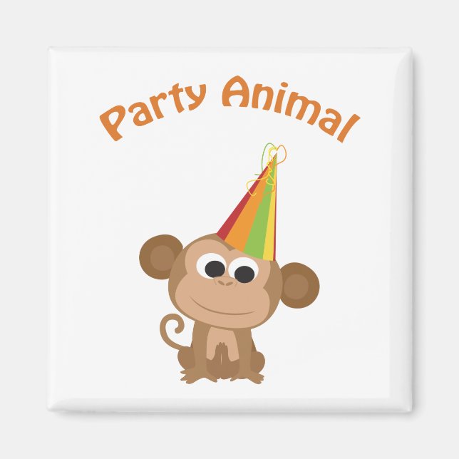 Party Animal! Affe Magnet (Vorne)