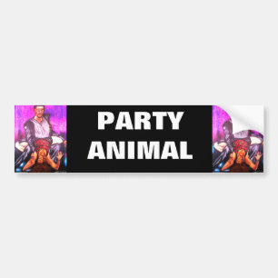 PARTY ANIMAL bumper sticker Autoaufkleber
