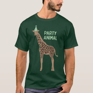 Party Animal Giraffe Dullish Giraffe T-Shirt