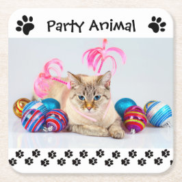 Party Animal - Square Drink Untersetzer