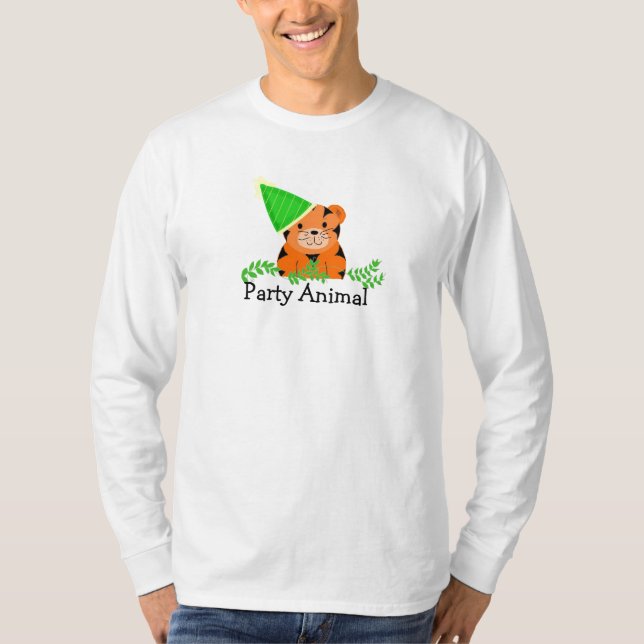 Party Animal - Tiger T-Shirt (Vorderseite)