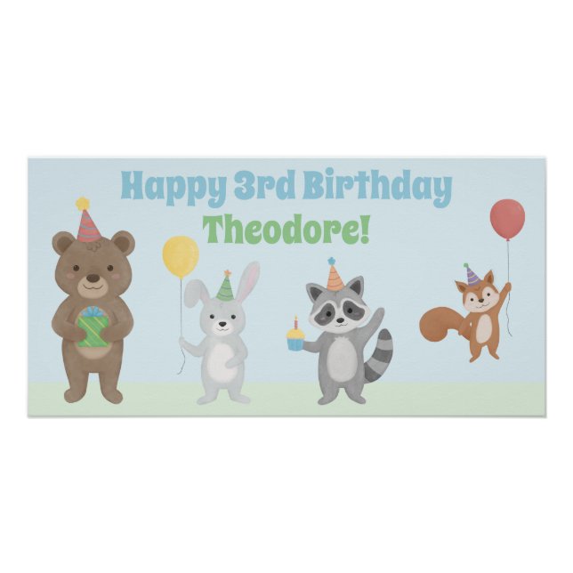 Party Animals Geburtstag Poster (Vorderseite)