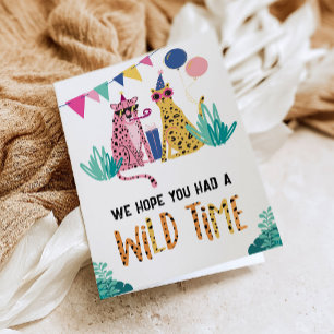 Party Animals Kindergeburtstags-Dankeskarten Dankeskarte