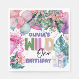 Party Animals Safari Jungle Wild Einen Geburtstag Serviette