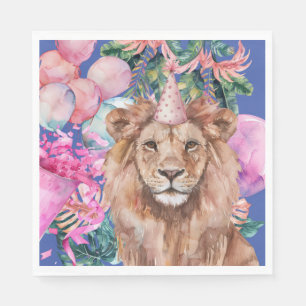 Party Animals Safari Jungle Wild Einen Geburtstag Serviette