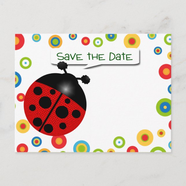 Party Ankündigungspostkarte (Vorderseite)