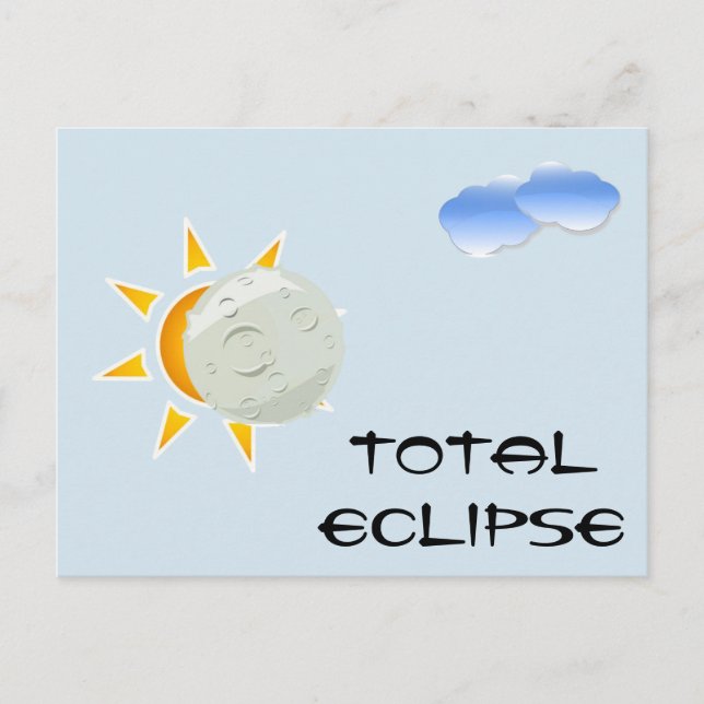 Party "Anzeigen von Eclipse" insgesamt Einladungspostkarte (Vorderseite)