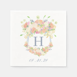 Party Aquarell Wappen Serviette