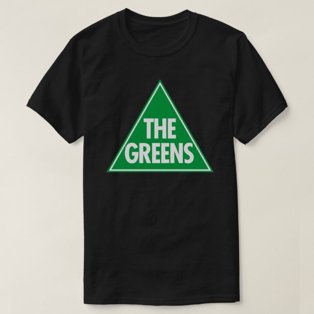 Party-Aufkleber für australische Grüntöne T-Shirt (Design vorne)