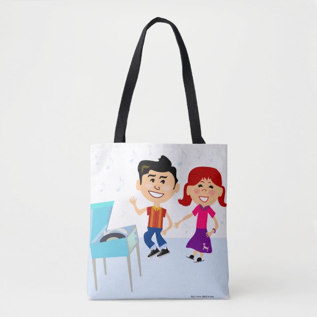 Party aufzeichnen Kinder Niedliche Cartoon-Zeichen Tasche (Vorderseite)