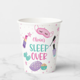 Party aus leepover Schlummer lila zwischen Papier  Pappbecher