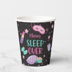 Party aus leepover Schlummer lila zwischen Papier Pappbecher