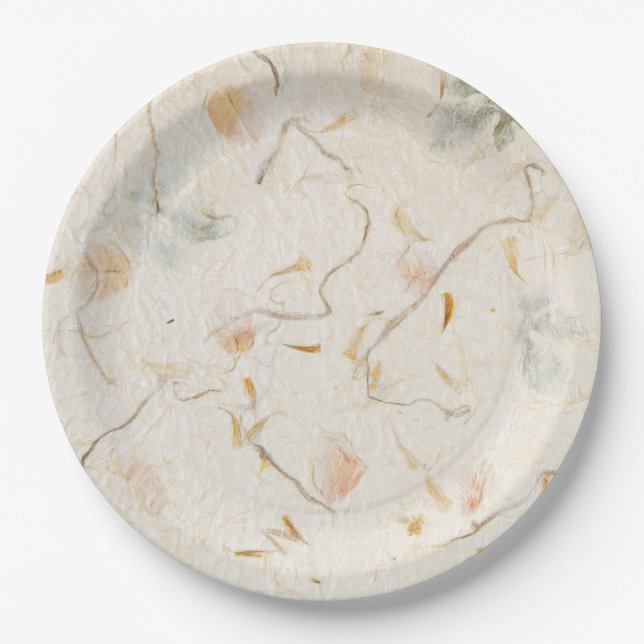 Party aus natürlichem und botanischem Kraftpapier Pappteller (Vorderseite)