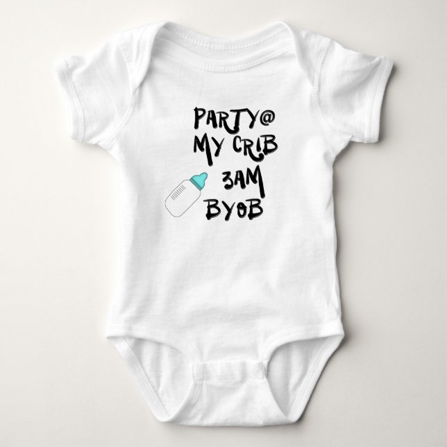 **Party Baby Jersey Bodysuit Baby Strampler (Vorderseite)