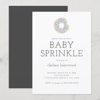 Party Baby Sprinkle Donut Einladung
