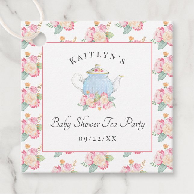 Party: | Babydusche Geschenkanhänger (Vorderseite)