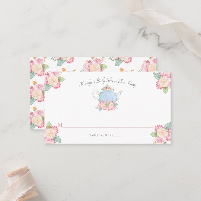 Party: | Babydusche Platzkarte (Vorderseite/Rückseite Beispiel)