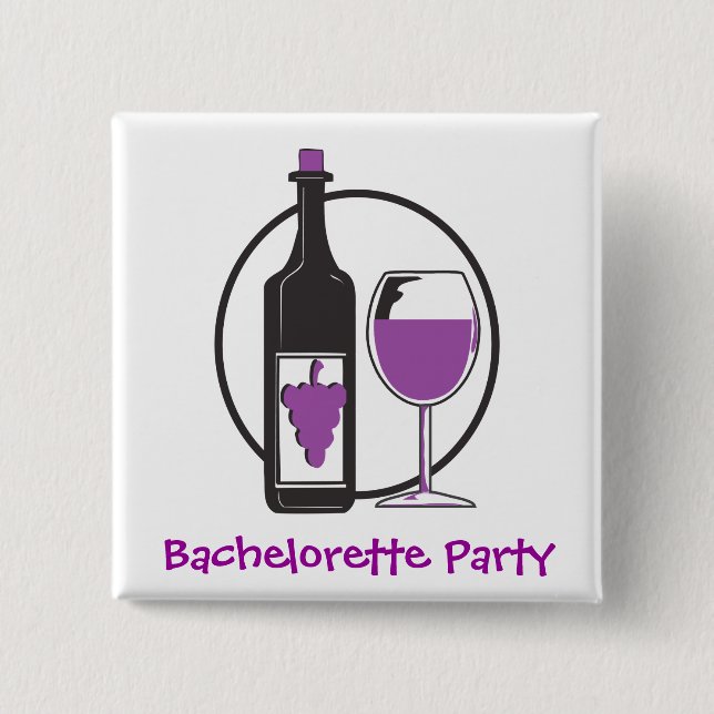 Party Bachelorette Button (Vorderseite)