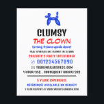 Party Ballon Kinder Entertainer, Clownwerbung Flyer<br><div class="desc">Party Ballon Kinder Entertainer,  Clown Werbung Flyer durch den Business Card Store.</div>