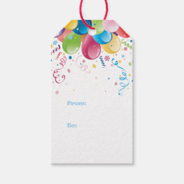Party Balloons-Geschenk-Tag Geschenkanhänger