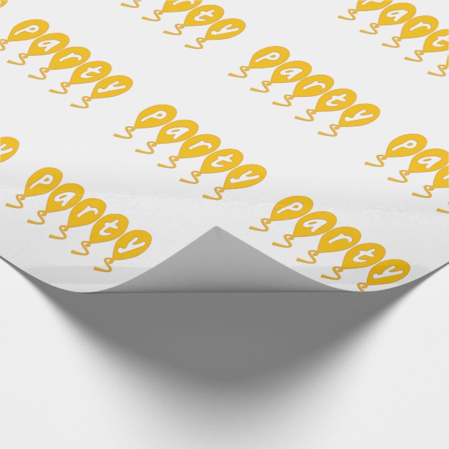 Party Balloons Geschenkpapier (Ecke)