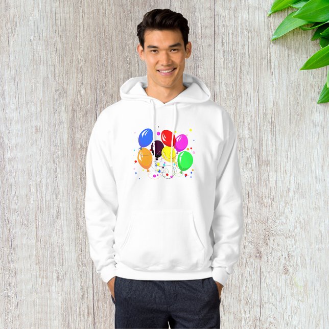 Party Balloons Mens Hoodie (Von Creator hochgeladen)