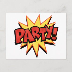 Party Bang Postkarte