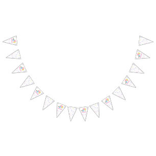 Party Banner/2. Geburtstag mit Ballons Wimpelkette