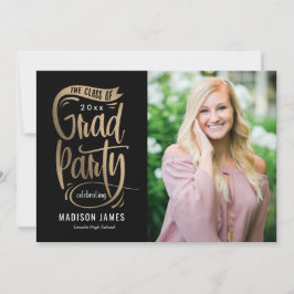 Party Banner EDITABLE FARBEN Abschluss Einladung