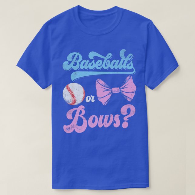 Party-Baseball oder Bows Schwangere T-Shirt (Design vorne)