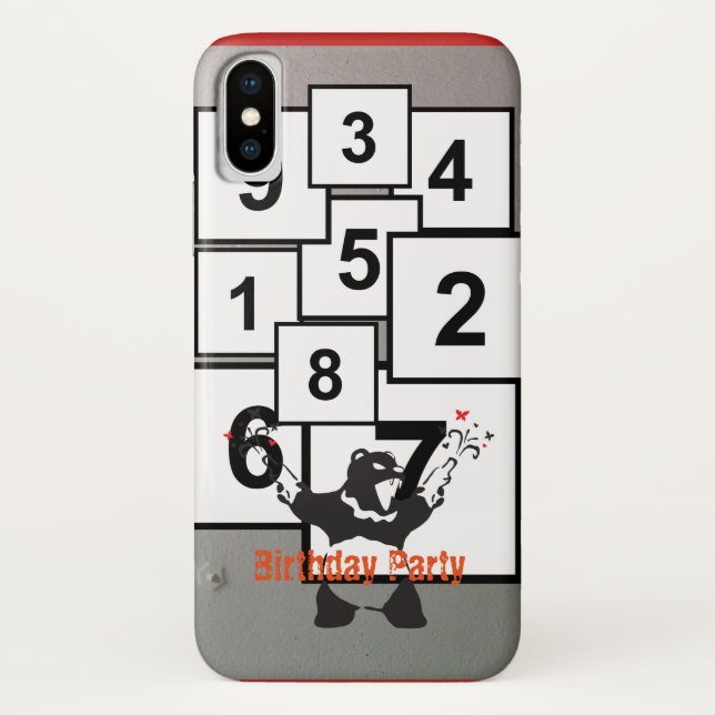 Party Bear Button Board Case-Mate iPhone Hülle (Rückseite)