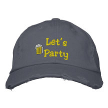 Party bestickter Hut