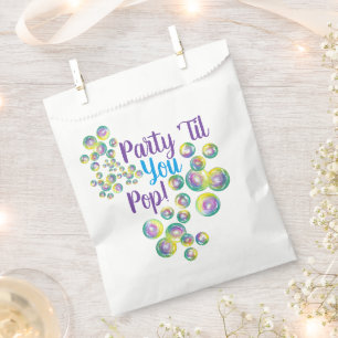Party, bis du Pop bläst Blasen eilig Geschenktütchen