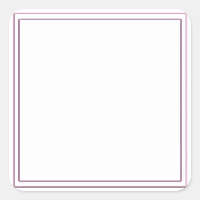 Party "Blank DIY Template" (Leerstelle) - Hinzufüg Quadratischer Aufkleber (Vorderseite)