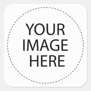 Party "Blank DIY Template" (Leerstelle) - Hinzufüg Quadratischer Aufkleber