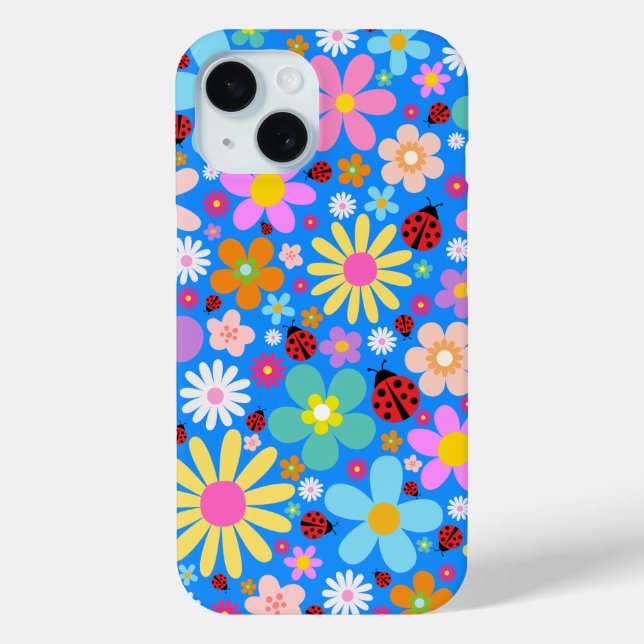 Party Blume iPhone 15 Fall Case-Mate iPhone Hülle (Rückseite)