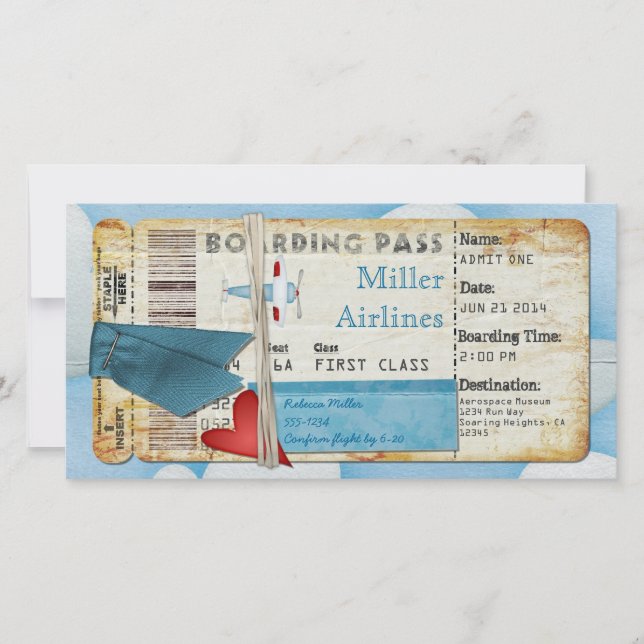 Party Boarding Pass (Vorderseite)