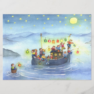Party-Boot mit Kindern Geburtstagsparty Einladung