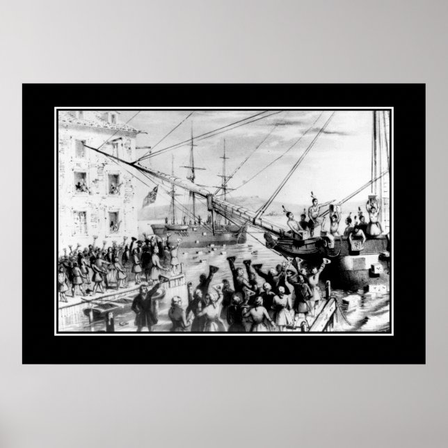 Party Boston Tea 16. Dezember 1773 Poster (Vorne)