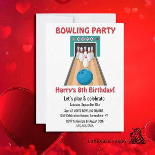 Party Bowling Einladung
