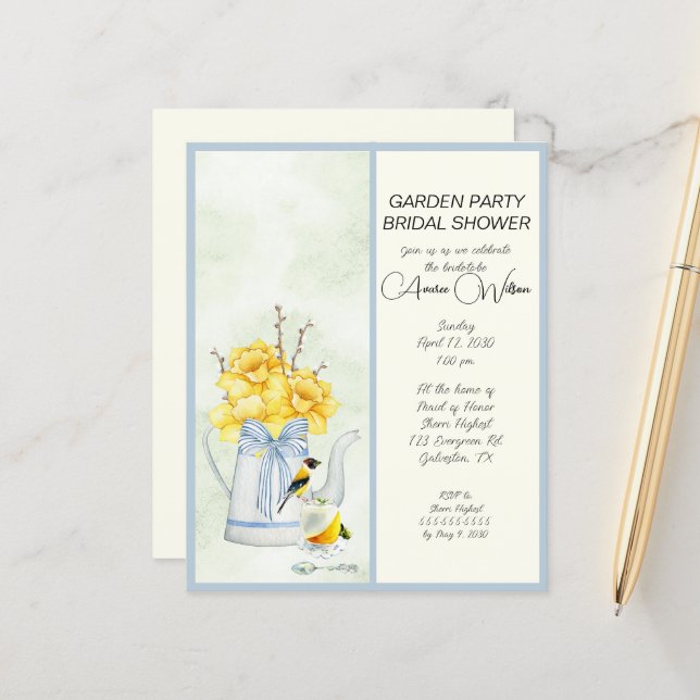 PARTY-Brautparty (Vorderseite/Rückseite Beispiel)