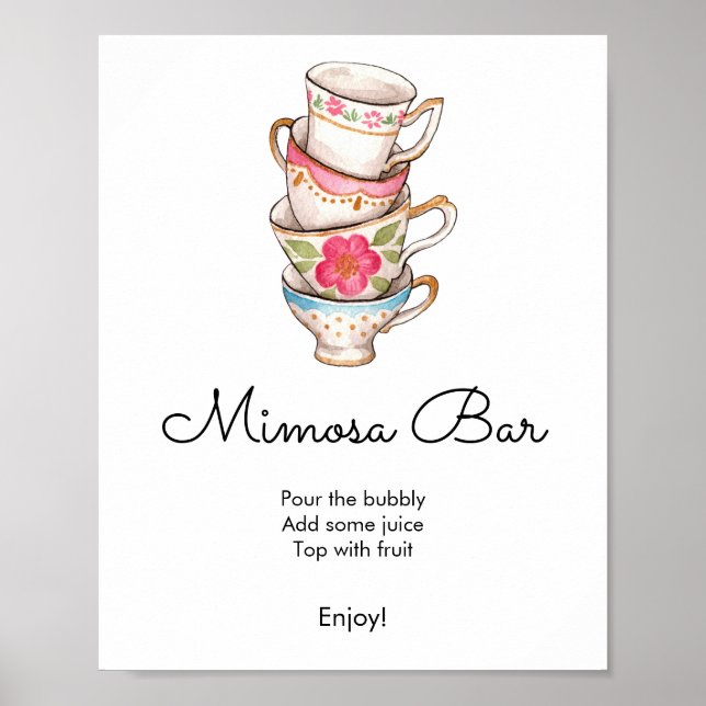 Party Bridal Mimosa Bar Poster (Vorne)