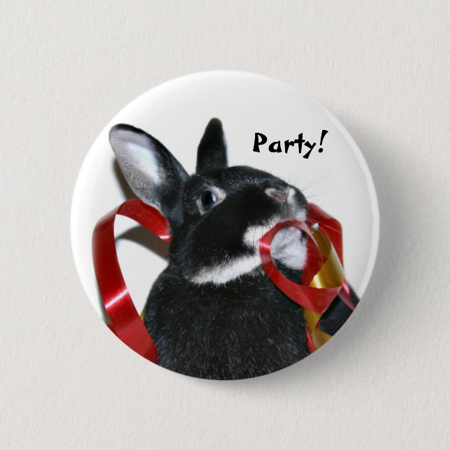 Party Bunny Button (Vorderseite)