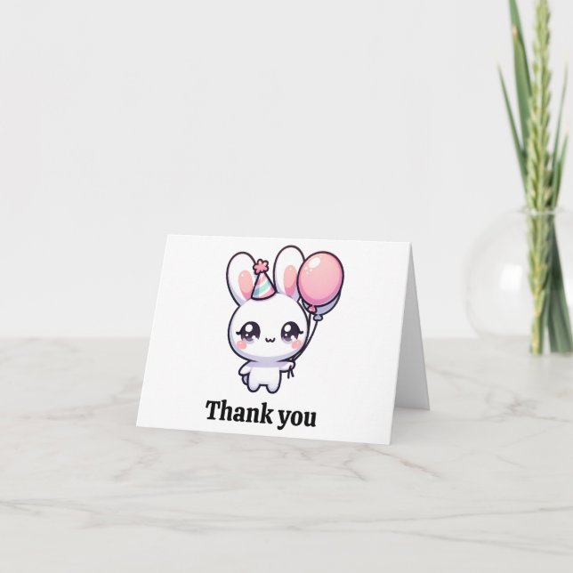 Party Bunny Karte (Vorderseite)
