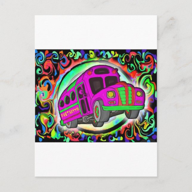 Party Bus.jpg Einladungspostkarte (Vorderseite)
